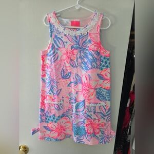 Lilly Pulitzer Pink and Blue Shift Dress